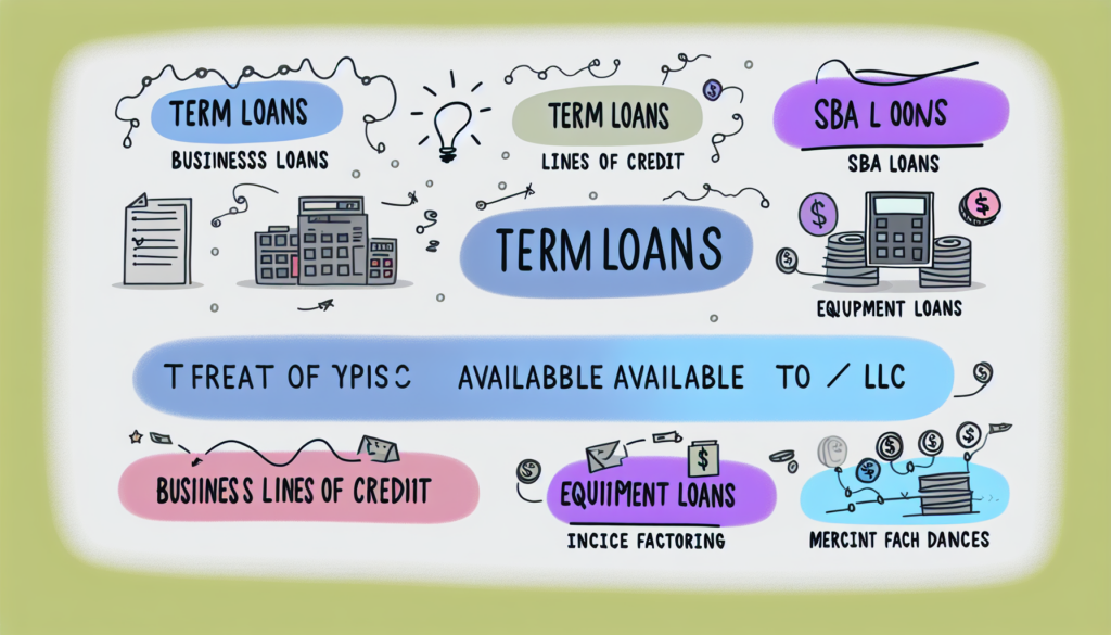 Photo of various types of loans available to LLCs